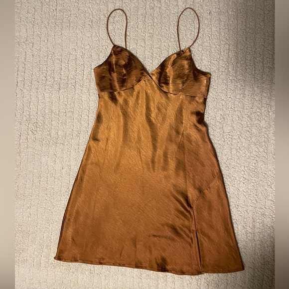 WORN ONCE!! Domina satin dress from Hello Molly - Picture 7 of 7